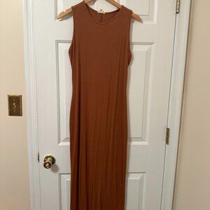 See You Monday Women's Orange and Brown Bodycon-dresses